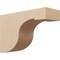 Ekena Millwork 9"W x 27"D x 18"H Classic Del Monte Rough Cedar Woodgrain TimberThane Corbel, Primed Tan CORUR09X27X18DELRCPR - alternate 1